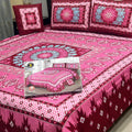 *3D PANAL BEDSHEET CRYSTAL COTTON*
