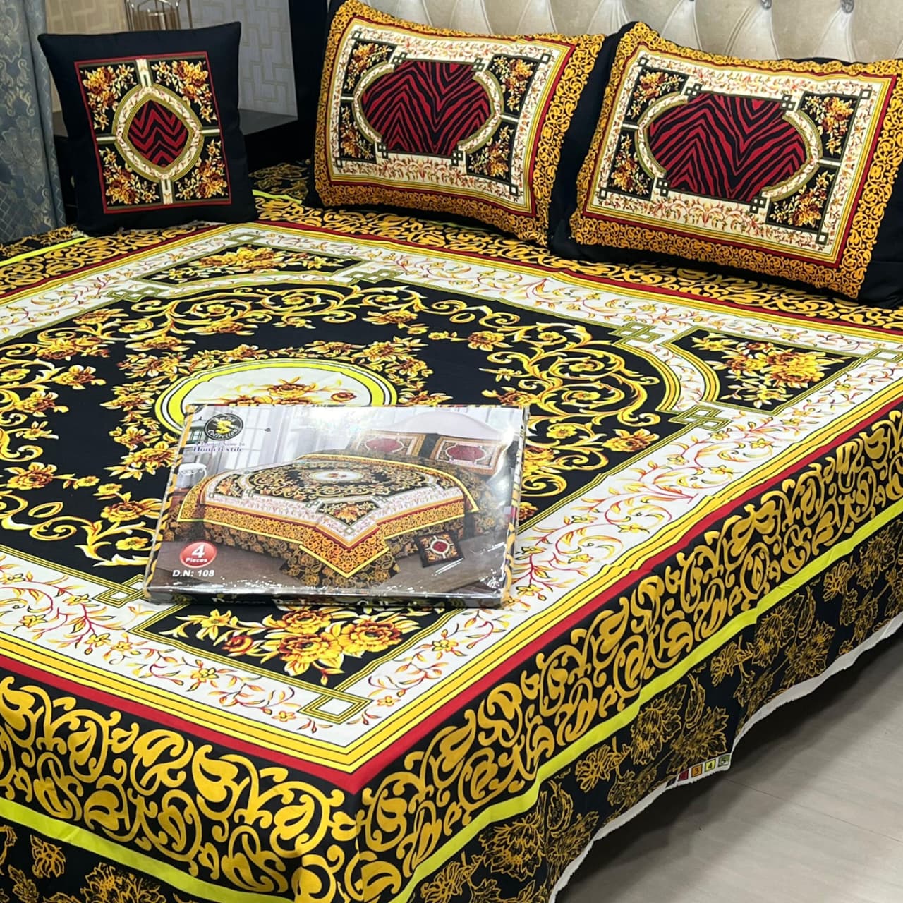 *3D PANAL BEDSHEET CRYSTAL COTTON*