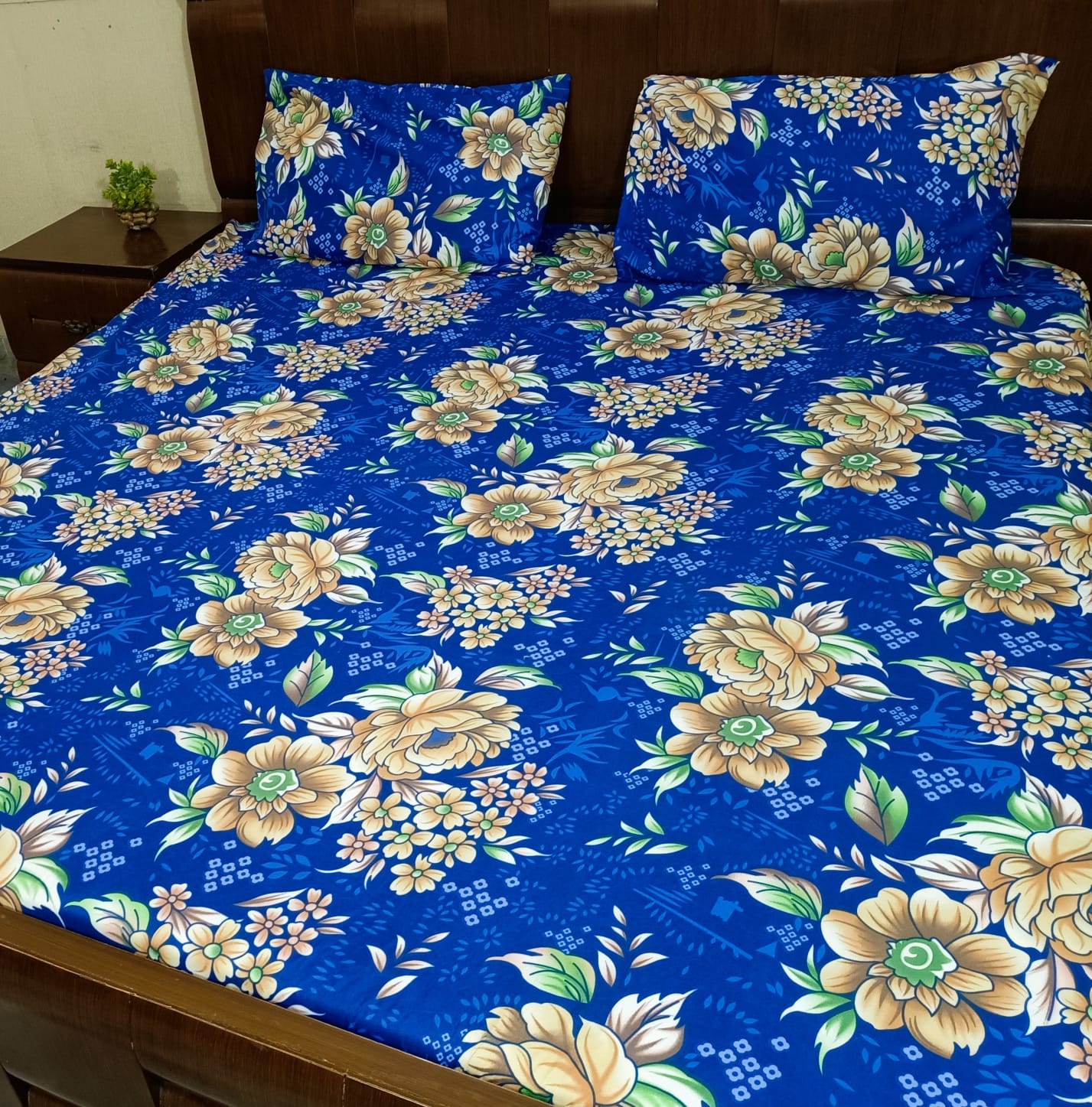 Printed Fitted Bedsheet – King Size