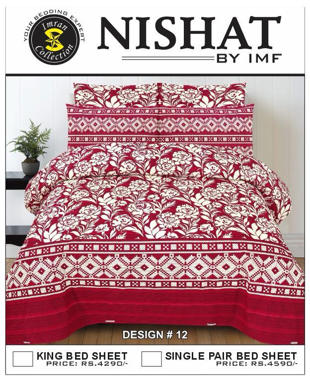 Premium Single Pair Bedsheets By Nishat IMF