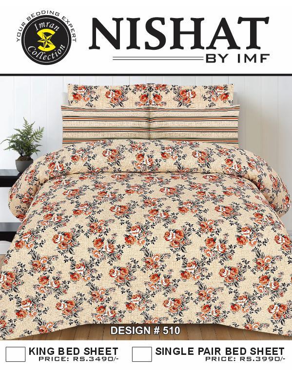 Premium Single Pair Bedsheets By Nishat IMF