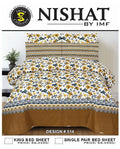 Premium Single Pair Bedsheets By Nishat IMF