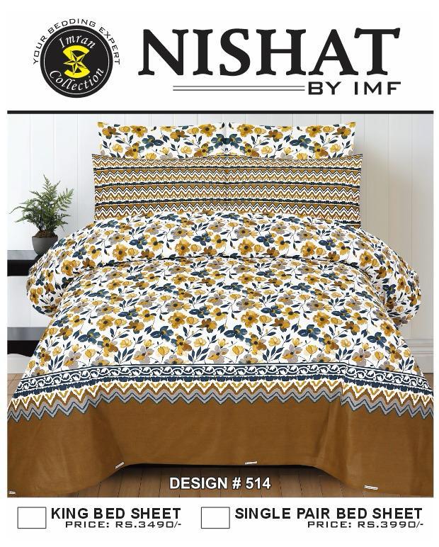 Premium Single Pair Bedsheets By Nishat IMF