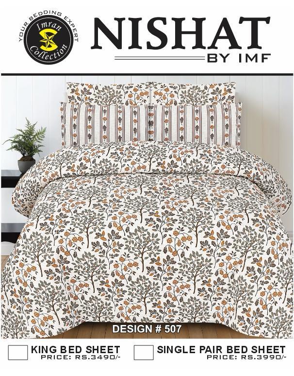 Premium Single Pair Bedsheets By Nishat IMF