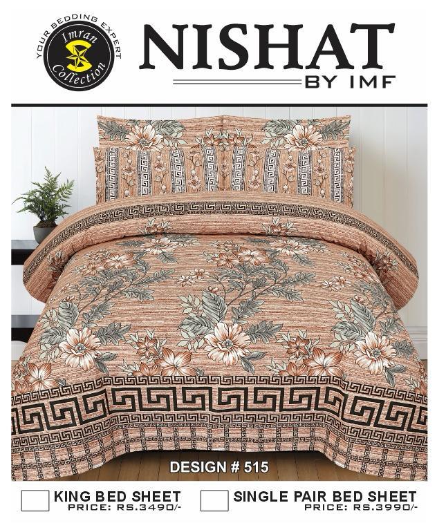 Premium Single Pair Bedsheets By Nishat IMF