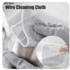 Dish cloth silver wire cleaning wash towel - Image 3