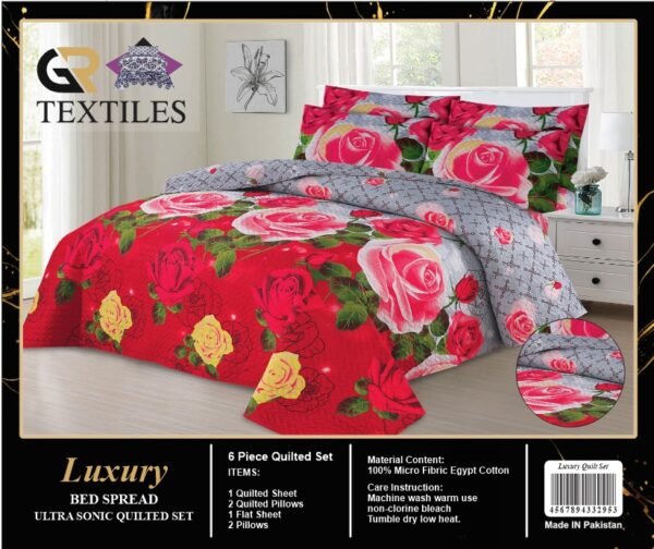 Our Luxury Quilted Bedspread 6 Piece Set