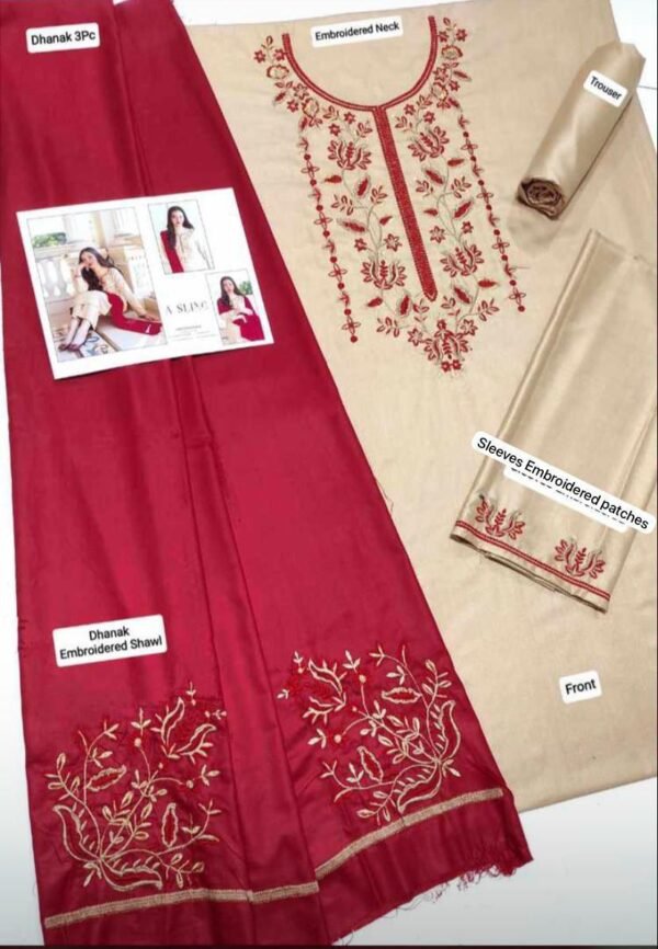 Dhanak 3Piece Suti - Image 2