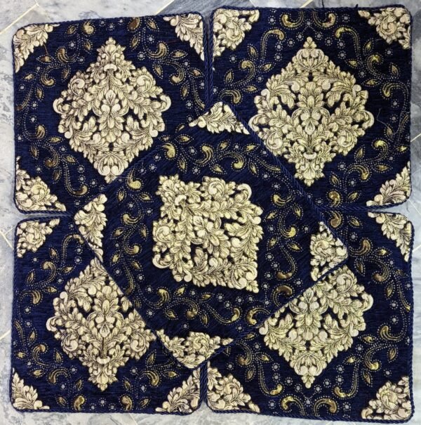VELVET JACQUARD CUSHION COVER 5 Piece Set