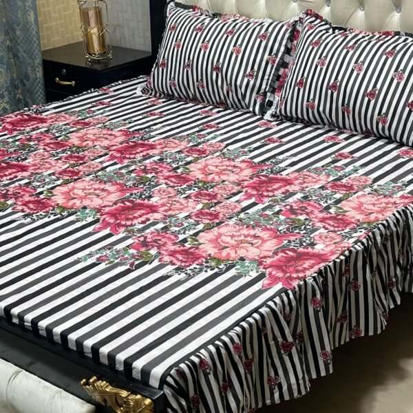 2 SIDED FRILL BEDSHEET