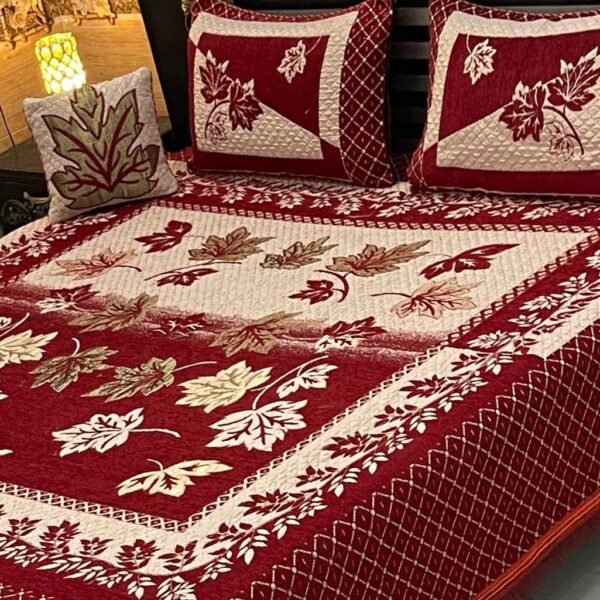 4PIECE VELVET JACQUARD BEDSHEET