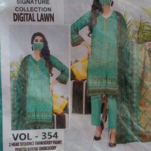 Digital Lawn Boring Emb Dupatta