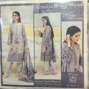 Digital Peach Dhanak Same Shawl