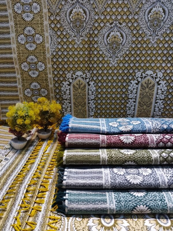 Gul Tex White Multani Double Bedsheet