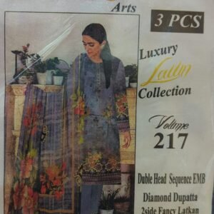 Digital Lawn Daimond Dupatta 2side Fancy Latkan