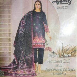 Digital Linen Diamond Slub Dupatta