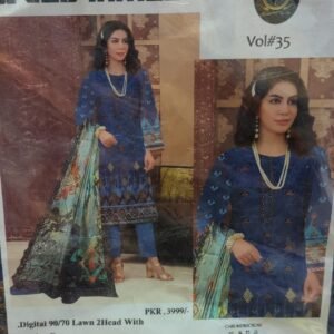 Digital Lawn Cutwork Dupatta