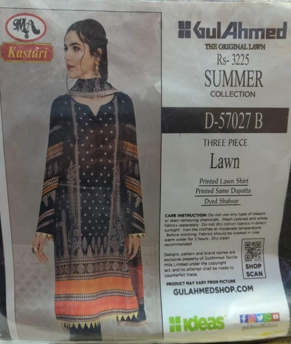 kasturi  Lawn same Dupatta