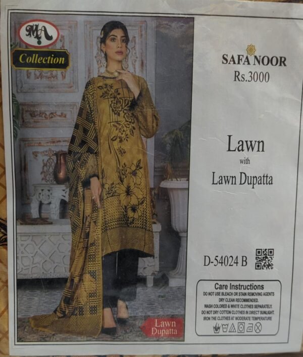 kasturi  Lawn same Dupatta