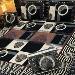 4PIECE VELVET JACQUARD BEDSHEET
