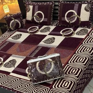 4PIECE VELVET JACQUARD BEDSHEET