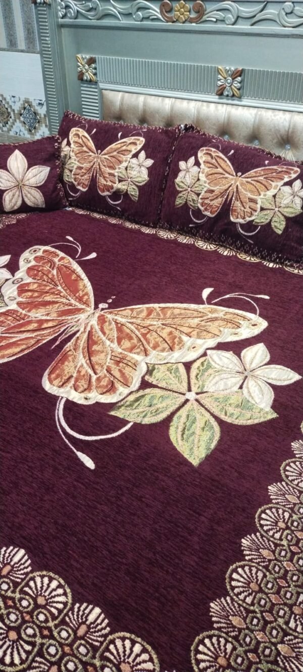 4PIECE VELVET JACQUARD BEDSHEET