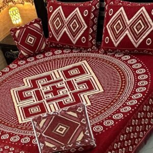 4PIECE VELVET JACQUARD BEDSHEET