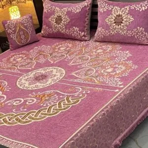 4PIECE VELVET JACQUARD BEDSHEET