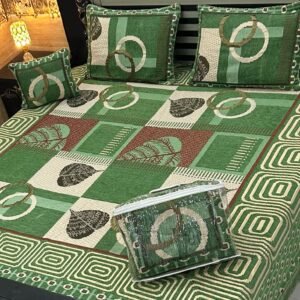 4PIECE VELVET JACQUARD BEDSHEET