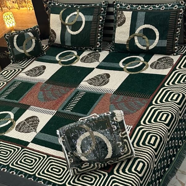 4PIECE VELVET JACQUARD BEDSHEET
