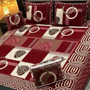 4PIECE VELVET JACQUARD BEDSHEET
