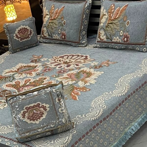 4PIECE VELVET JACQUARD BEDSHEET