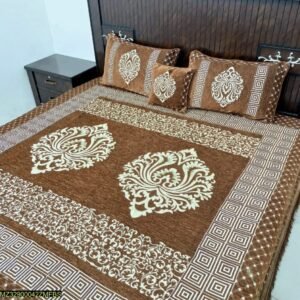 4PIECE VELVET JACQUARD BEDSHEET