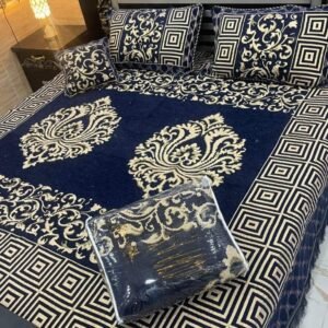 4PIECE VELVET JACQUARD BEDSHEET