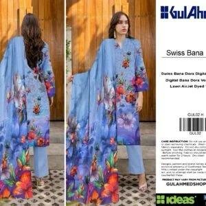 Gul Ahmad Swiss Bana Dora 3Pc Lawn