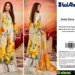Gul Ahmad Swiss Bana Dora 3Pc Lawn