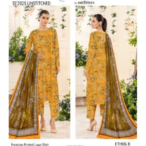Ethnic Lawn 3 Piece All Over Printed