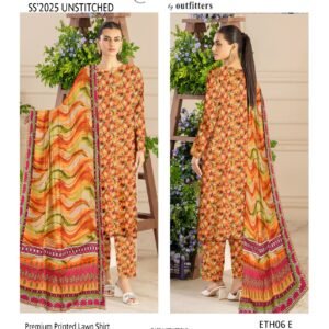Ethnic Lawn 3 Piece All Over Printed