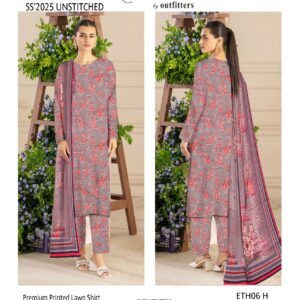 Ethnic Lawn 3 Piece All Over Printed