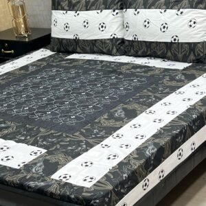 COMPUTER WORK DOUBLE BEDSHEET 3PIECCE