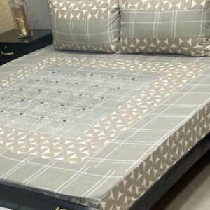 COMPUTER WORK DOUBLE BEDSHEET 3PIECCE