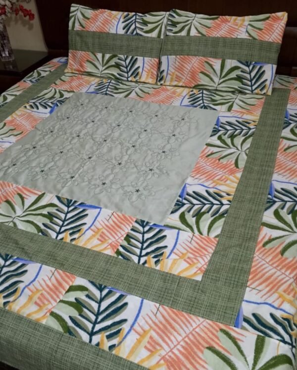 COMPUTER WORK DOUBLE BEDSHEET 3PIECCE