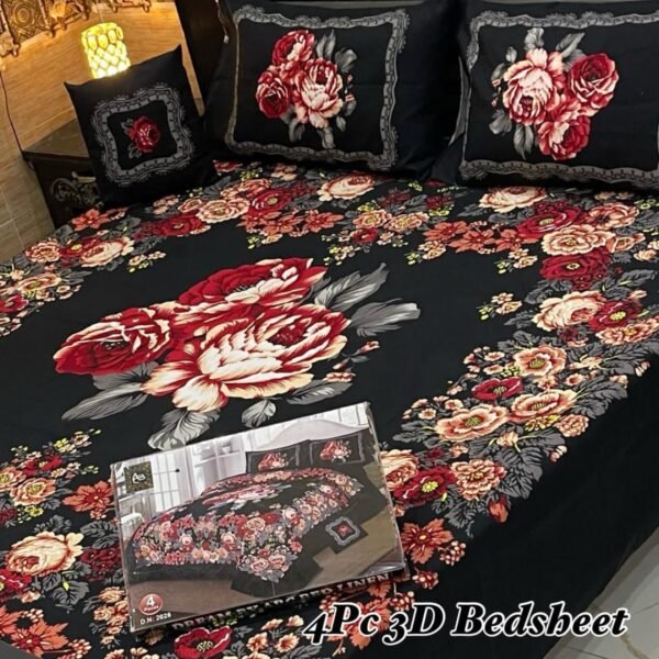 4PIECE 3D BEDSHEED