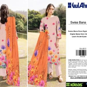 Gul Ahmad Swiss Bana Dora 3Pc Lawn