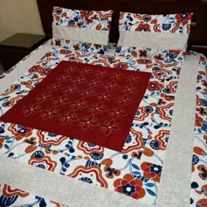 COMPUTER WORK DOUBLE BEDSHEET 3PIECCE