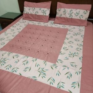 COMPUTER WORK DOUBLE BEDSHEET 3PIECCE