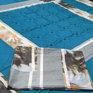COMPUTER WORK DOUBLE BEDSHEET 3PIECCE