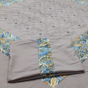 COMPUTER WORK DOUBLE BEDSHEET 3PIECCE