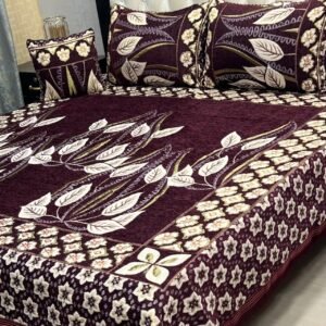4PIECE VELVET JACQUARD BEDSHEET