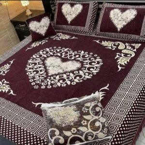 4PIECE VELVET JACQUARD BEDSHEET